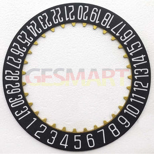 Black+White Font Watch Date Disk Wheel Date Wheel for Dandong 7770 Date At 6