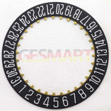 Black+White Font Watch Date Disk Wheel Date Wheel for Dandong 7770 Date At 6