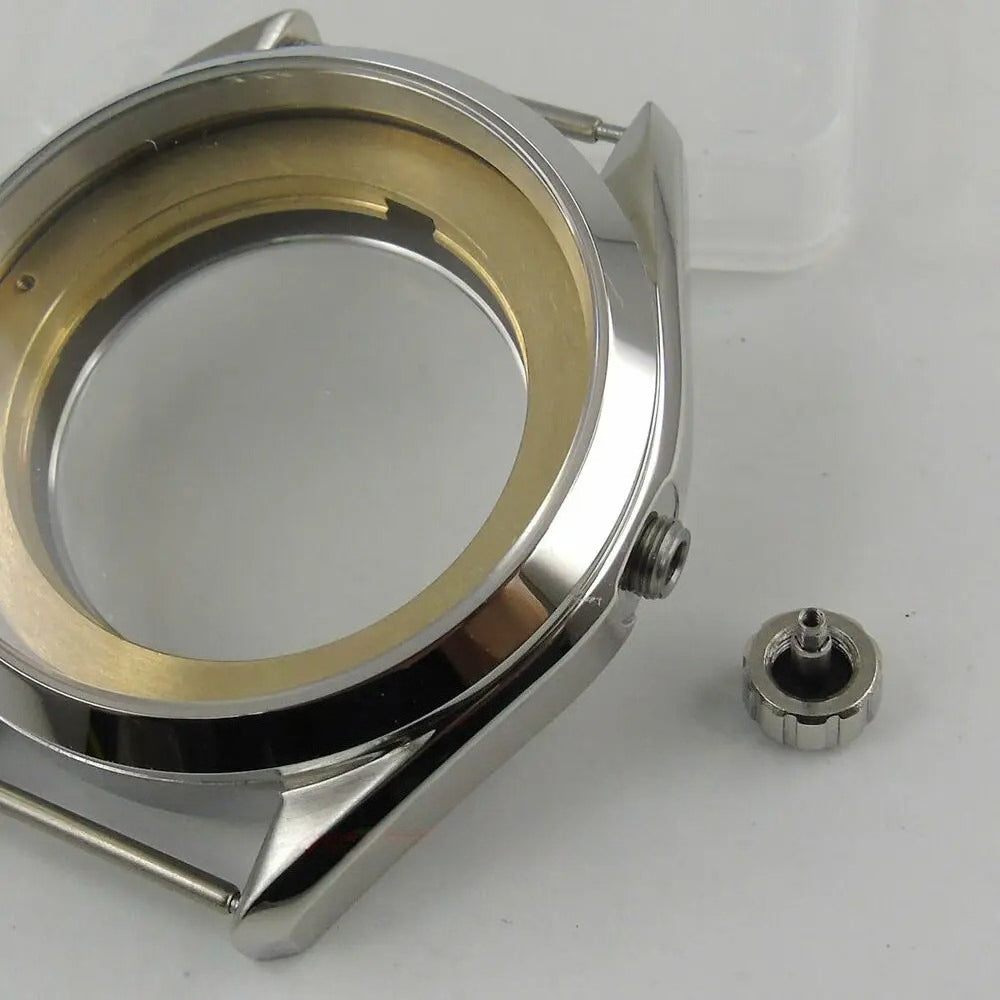 Polished Brushed 41mm 316L Watch Case Fit ETA 2836 Miyota 8215 NH35 NH36 C176