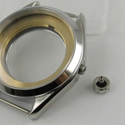 Polished Brushed 41mm 316L Watch Case Fit ETA 2836 Miyota 8215 NH35 NH36 C176