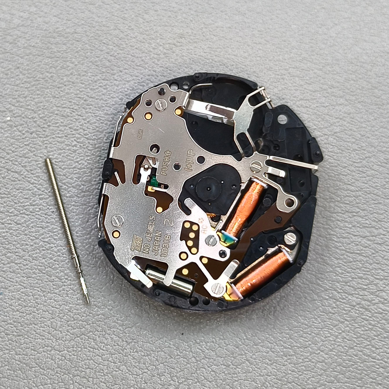 Japan Hattori Epson TMI VD31 VD31A Watch Quartz Movement Date@6