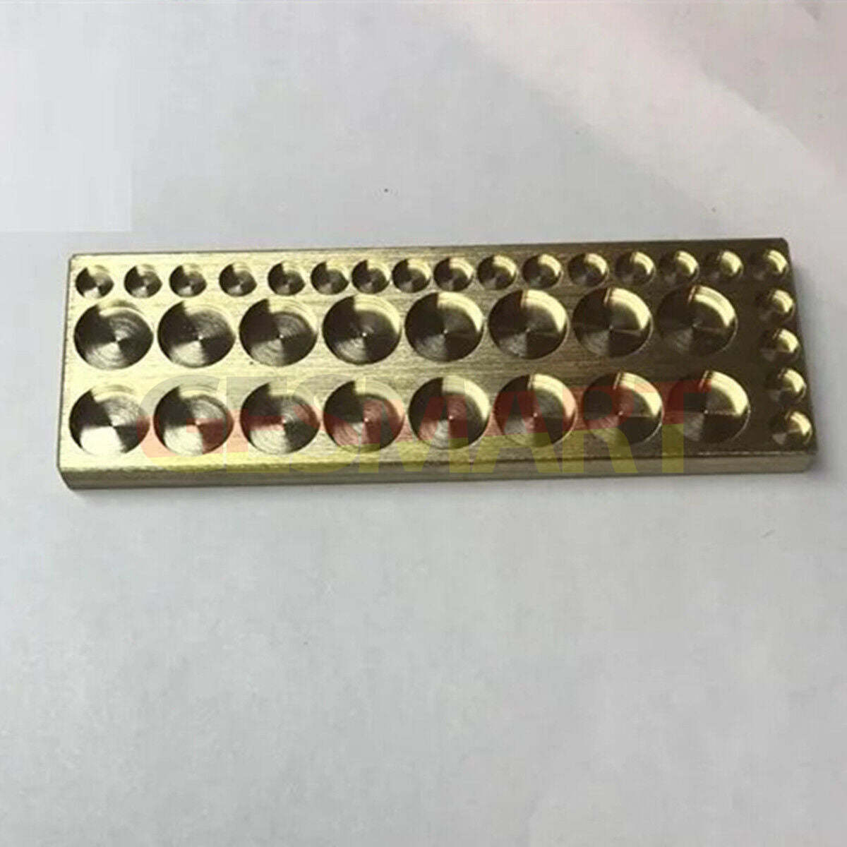 Copper golden 36-round grid storage tray for organizing screws in watch repair kits