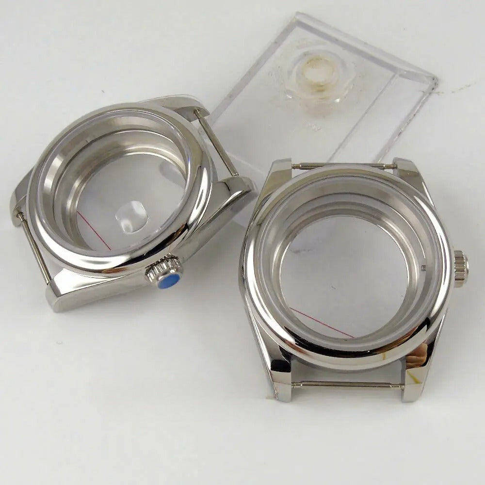 Personalized 39mm Sapphire Glass Watch Case Fit NH35/36 ETA2836 2824 Miyota 8215