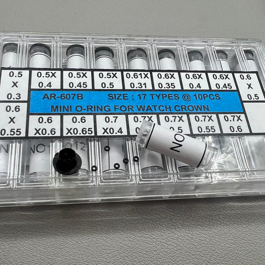 Glas Kristall AR-607B Mini O-Ring Wasserdichte Dichtung für Uhrenkrone