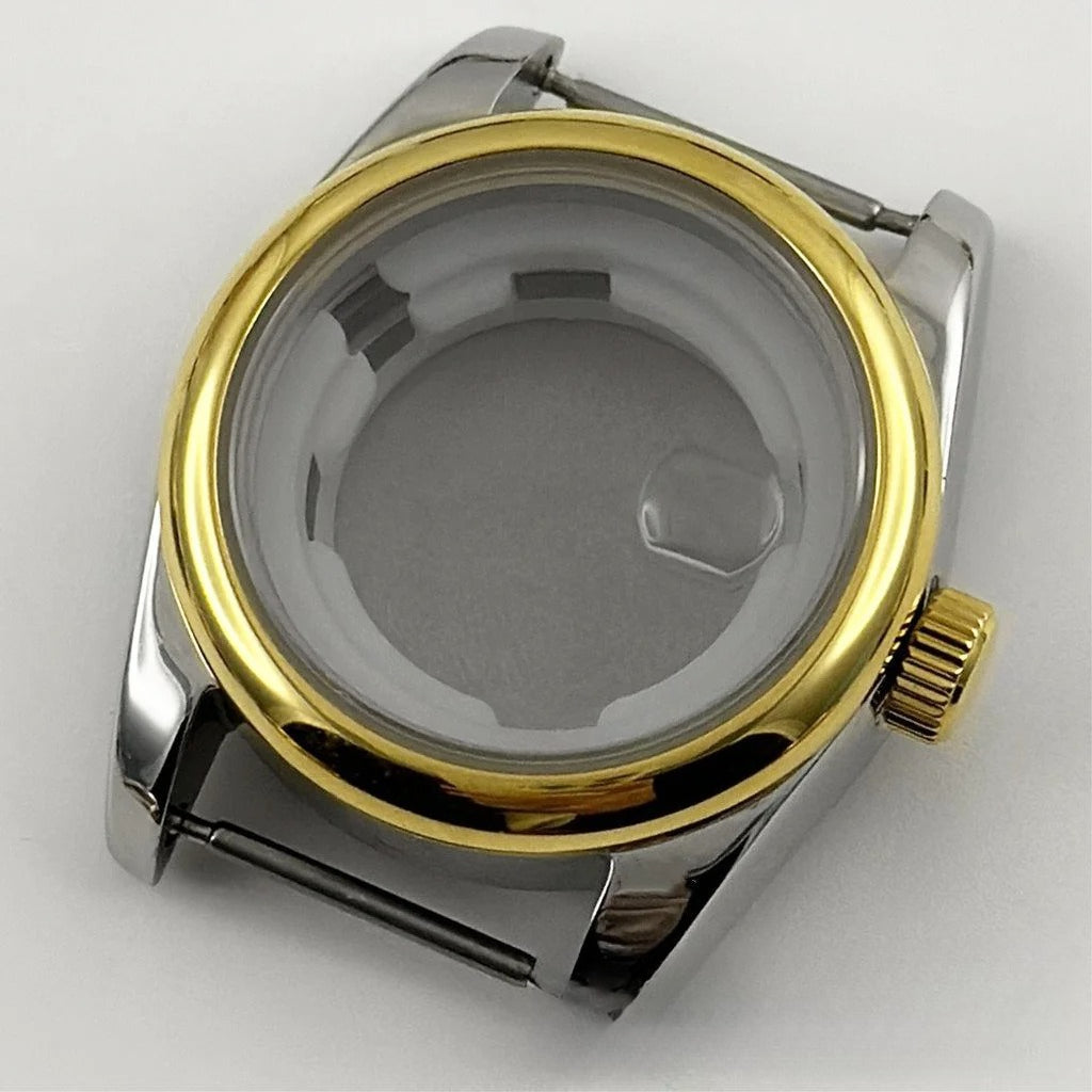 31MM Round Bezel Sapphire Glass Jubilee bracelet Watch Case Ladies Fit NH05 NH06