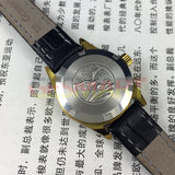 Black Round Case Golden Nail Tianjin Seagull Manual Mechanical Ladies Watch