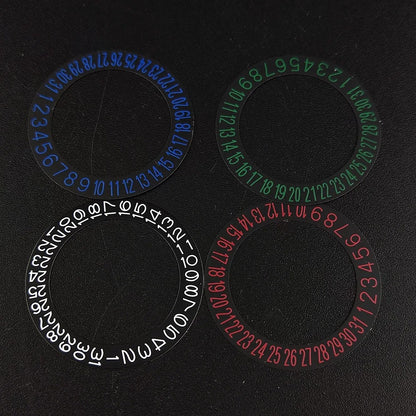 NH 35 watch calendar movement replacement parts with date and day wheel discs.