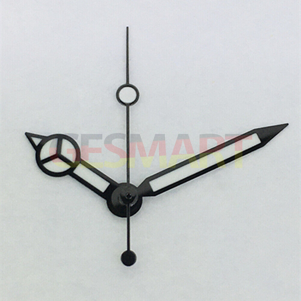Classic Black Trim Green Luminous Watch Hands for Asian 8215/2813/8205 movement, enhancing readability and style.