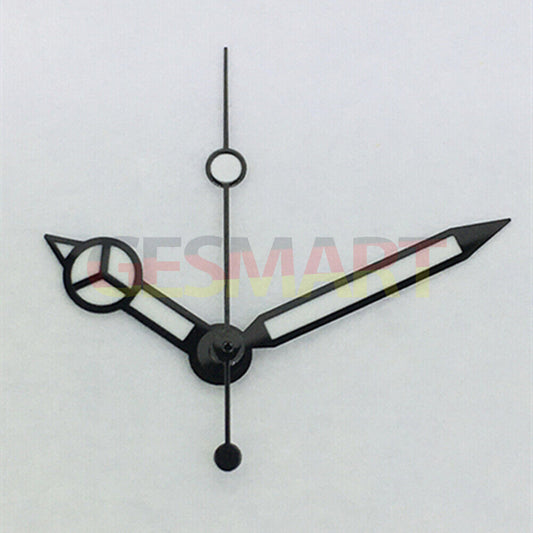 Classic Black Trim Green Luminous Watch Hands for Asian 8215/2813/8205 movement, enhancing readability and style.