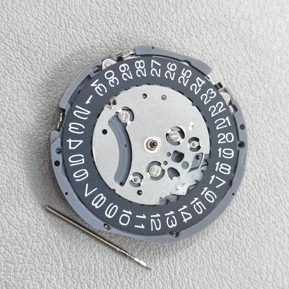 Japan Original VK63A Quartz Movement Black Disk Date@3 Single Calendar