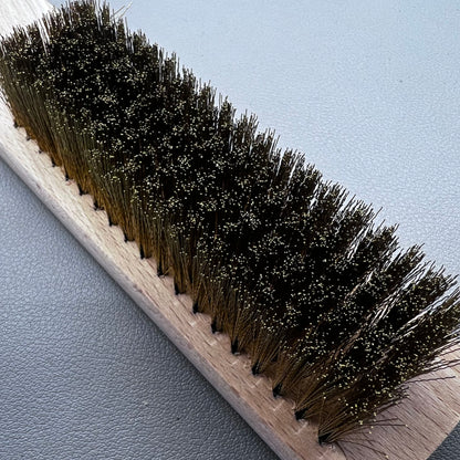 2 PIECES Copper Wire Brush Rust Removal Wooden Handle Metal Cleaning Jewelry Tool