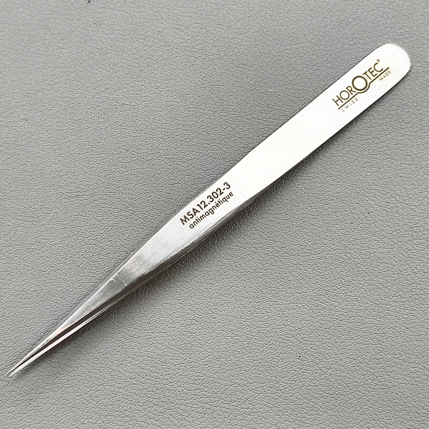 MSA12.302-3 Swiss Horotec Antimagnetic Fine Tweezers for Hairsprings