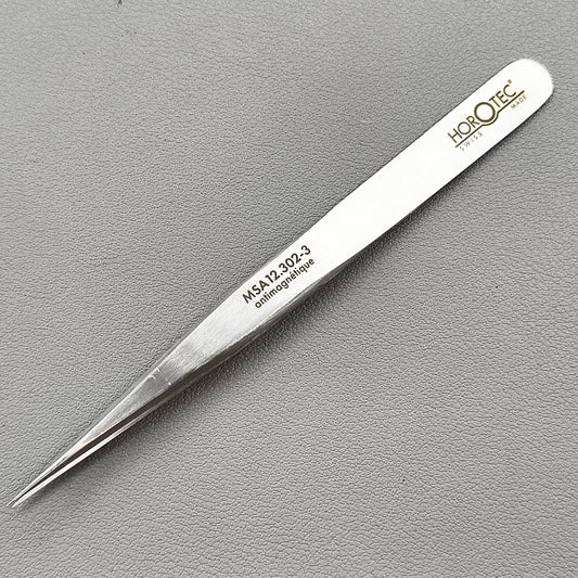 MSA12.302-3 Swiss Horotec Antimagnetic Fine Tweezers for Hairsprings