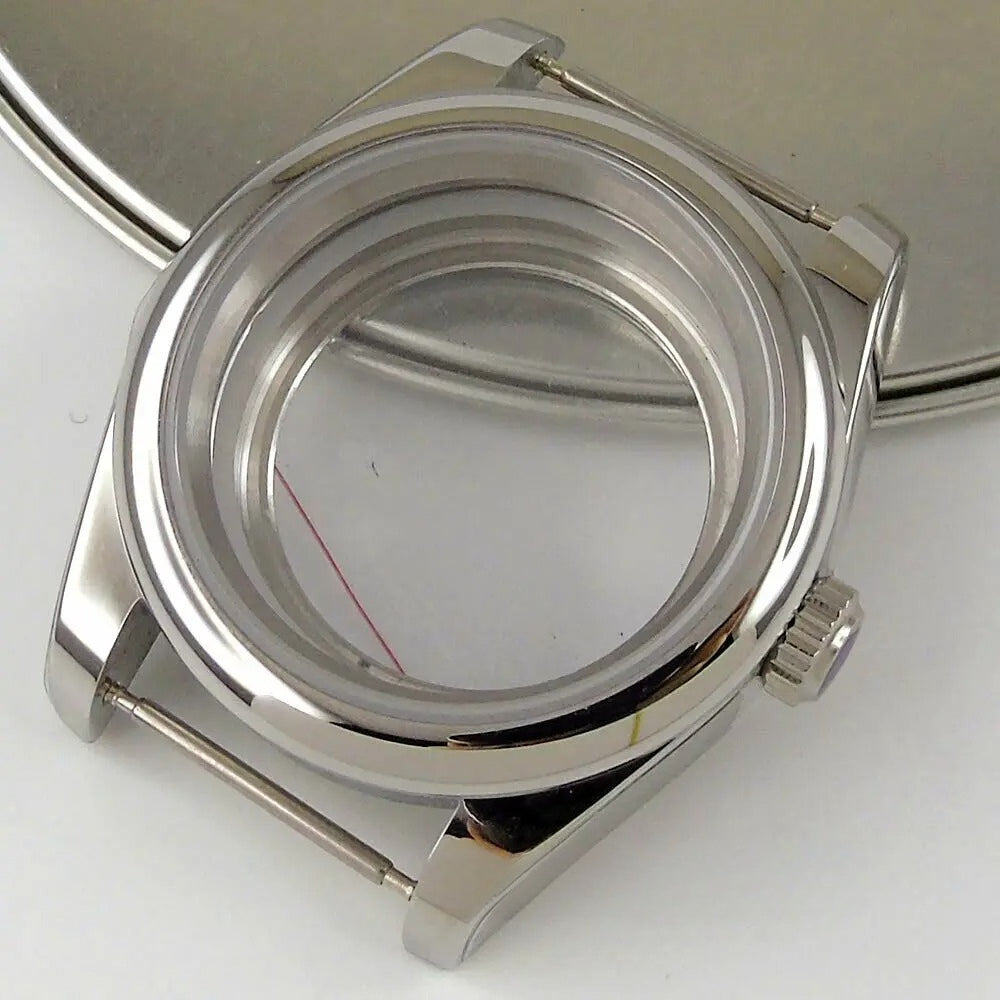 Personalized 39mm Sapphire Glass Watch Case Fit NH35/36 ETA2836 2824 Miyota 8215