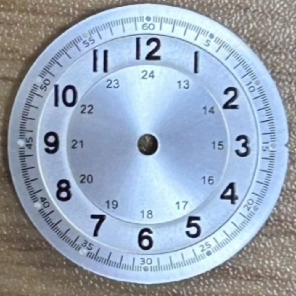 White 29mm Watch Dial For ETA2824 2836 Movement Green Lume