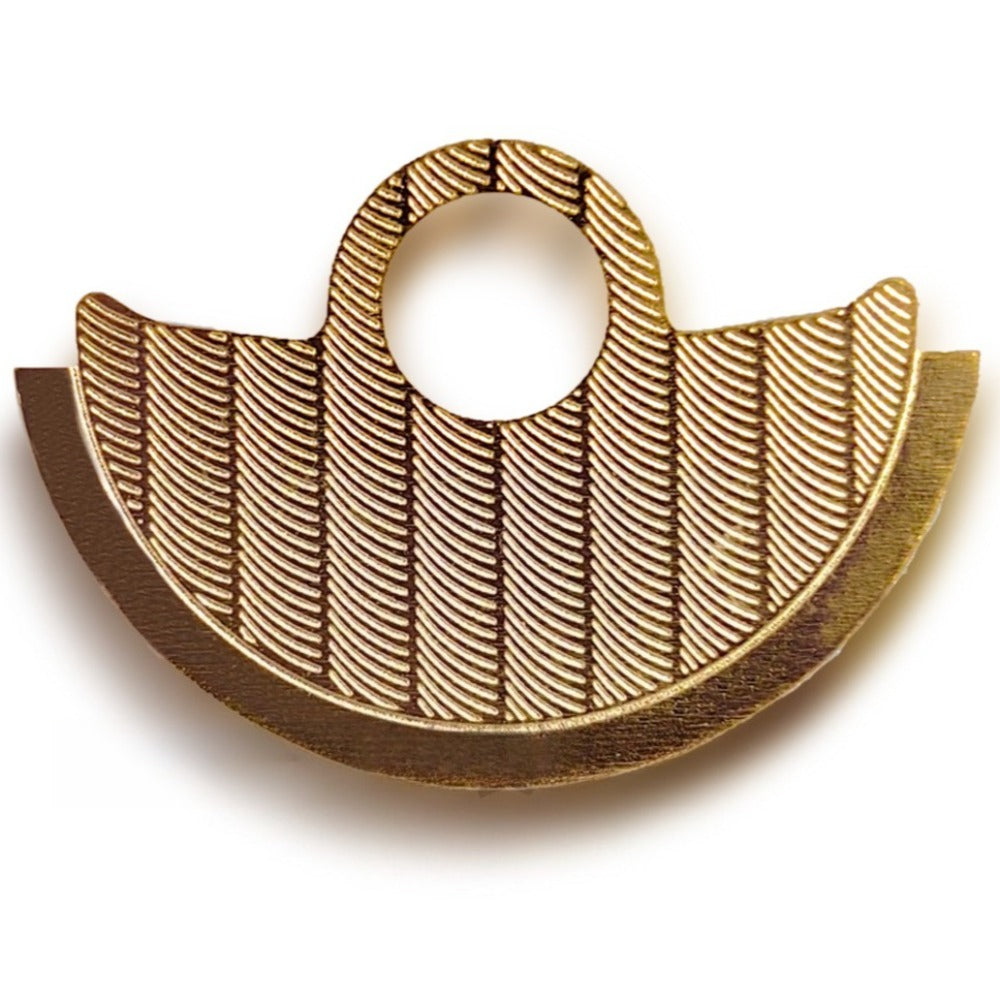 Golden Vertical Stripe Metal Rotor Oscillating Weight Overlay For  NH35 NH36