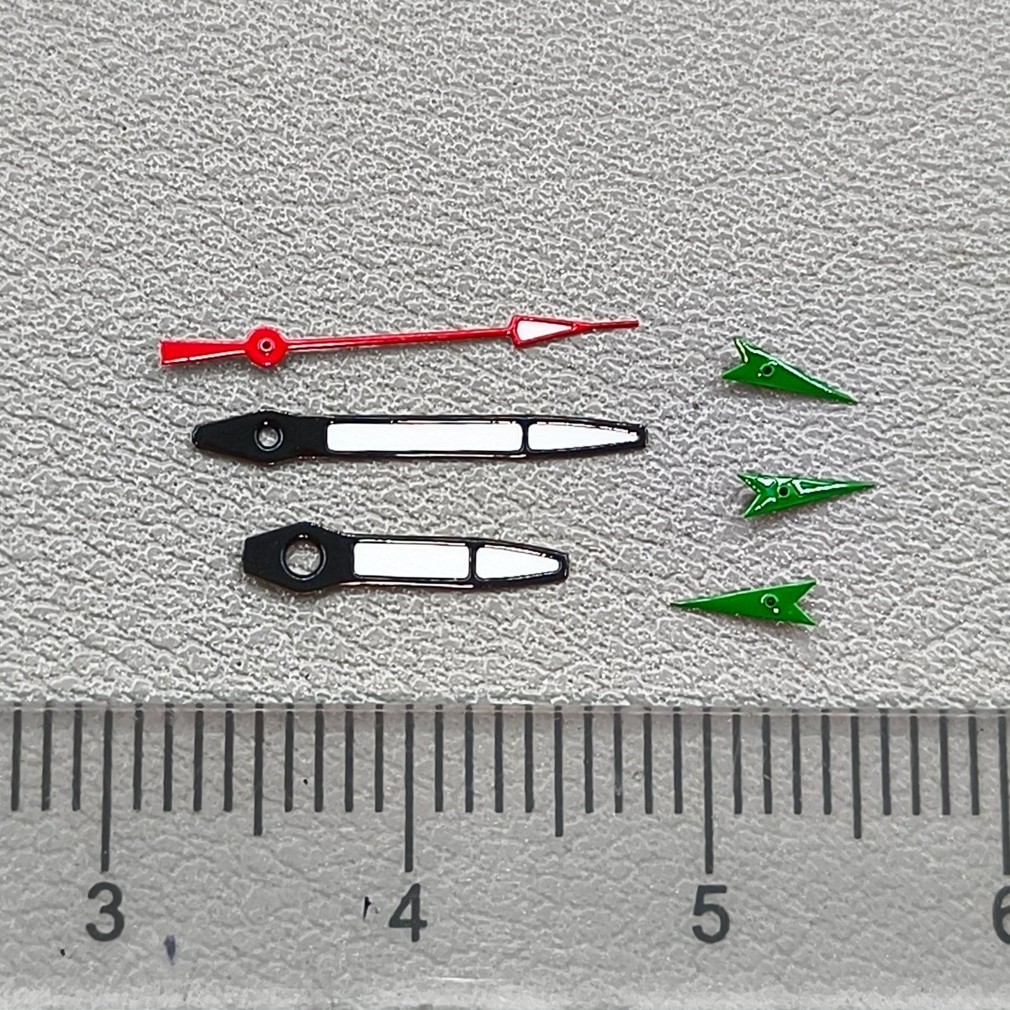2 Sets Blue Trim White Painted Watch Hands for Miyota OS10 OS20 OS22 OS60 OS80