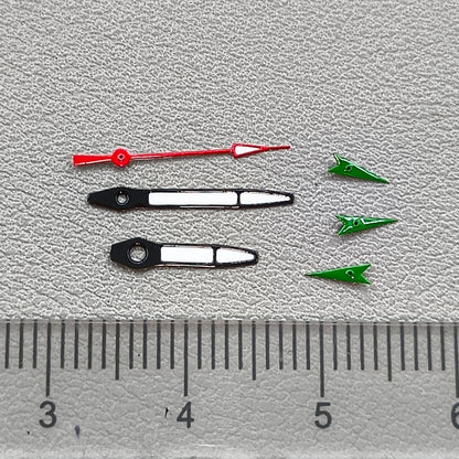 2 Sets Blue Trim White Painted Watch Hands for Miyota OS10 OS20 OS22 OS60 OS80