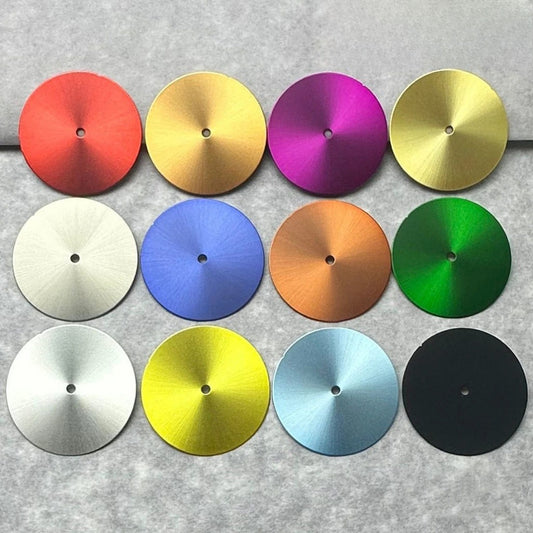 Modified 28.5mm Sunburst Sterile Multicolor Watch Dial For NH35 NH36 Movement