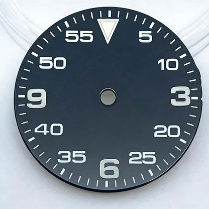 29.2mm Black Watch Dial Green Lume Fit for NH35 NH36 ETA2824 2836 Miyota 8215