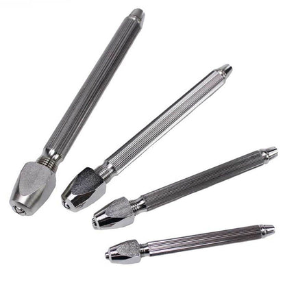Bergeon 1842-B set of 4 square head pin vice holders for precise watch repair and assembly