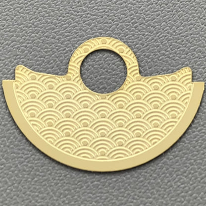 Light Golden Wave Rotor Oscillating Weight Overlay Fit for NH35 NH36 7S26 4R35