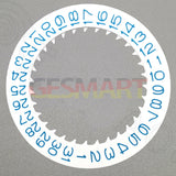 Blue Font White Date Disk Wheel for NH36 NH35 Movement Date@3 Crown Position 3.8