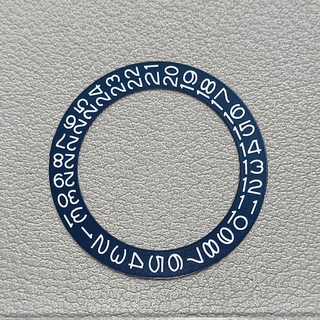Denim Blue Background Date Disk Wheel Overlay for NH35 NH36 Movement Date@3