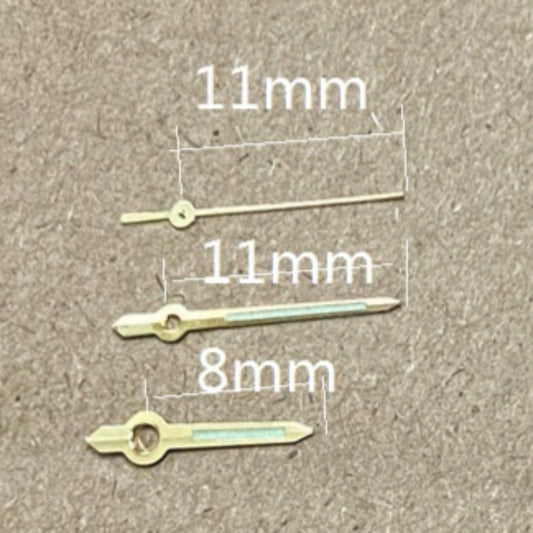 Golden Trim Lume 11X11X8mm Uhrzeiger für Miyota 2035 Quarzwerk