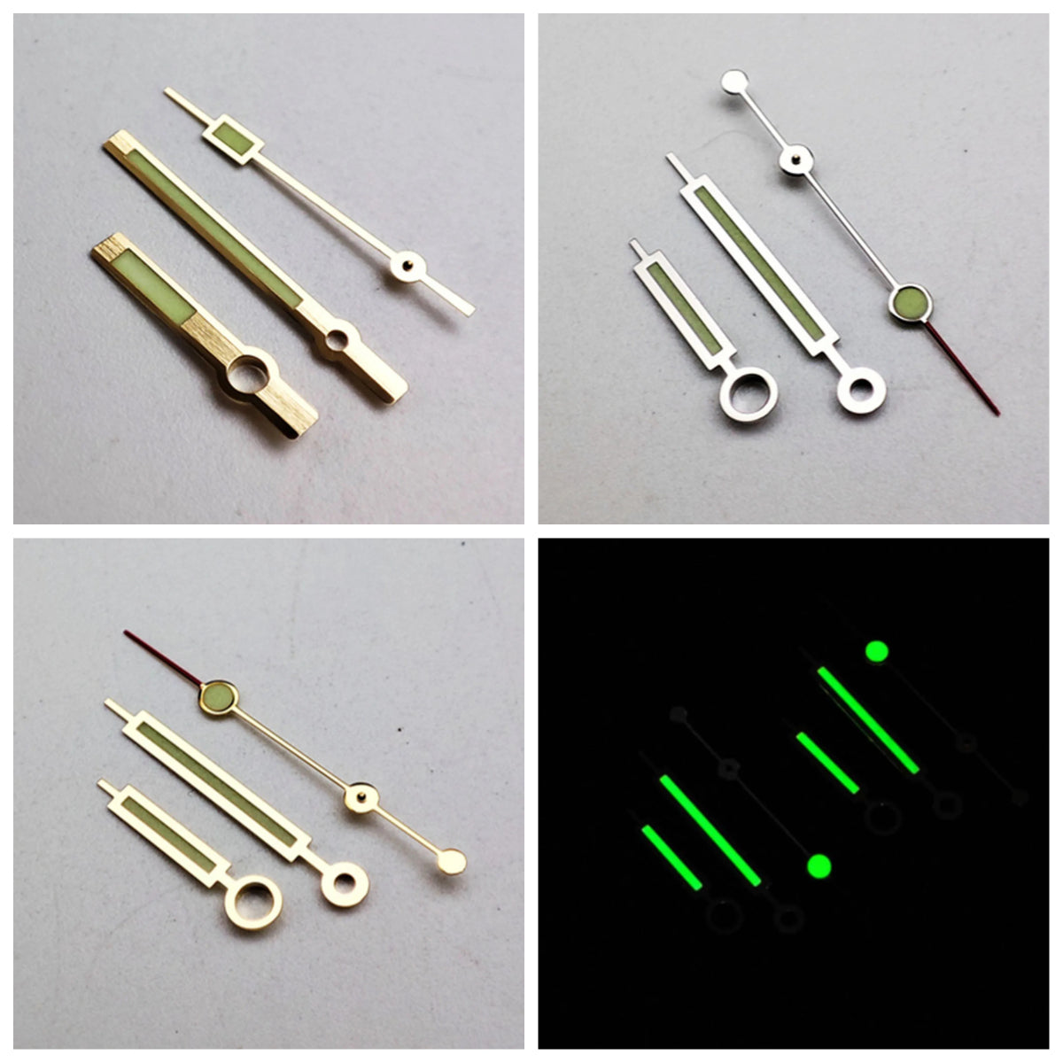 NH35 Hands Green Luminous Gold/Silver Watch Hands for NH35 NH36 4R
