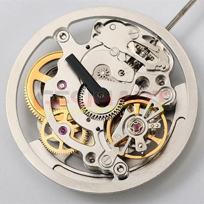 Shanghai silver hollow watch accessory highlighting intricate automatic mechanical movement details.