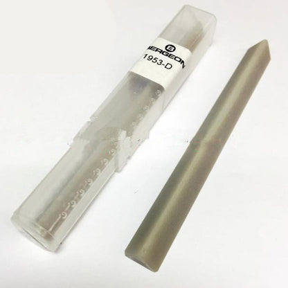 Bergeon 1953-D triangular Arkansas stone for precise watch accessory sharpening, 100x10 mm size.