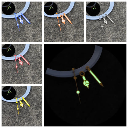 Colored Watch Hands for NH35 NH36 7.8mm*12mm*12.5mm Green Luminous Hands