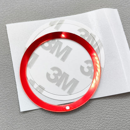 36.5*30.8mm Orange Watch Bezel Vintage Aluminum Alloy Slope Green Luminous