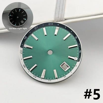 32mm BGW9 Ice Blue Luminous Watch Dial for NH34/NH35/NH36/4R35A/4R36A Movement