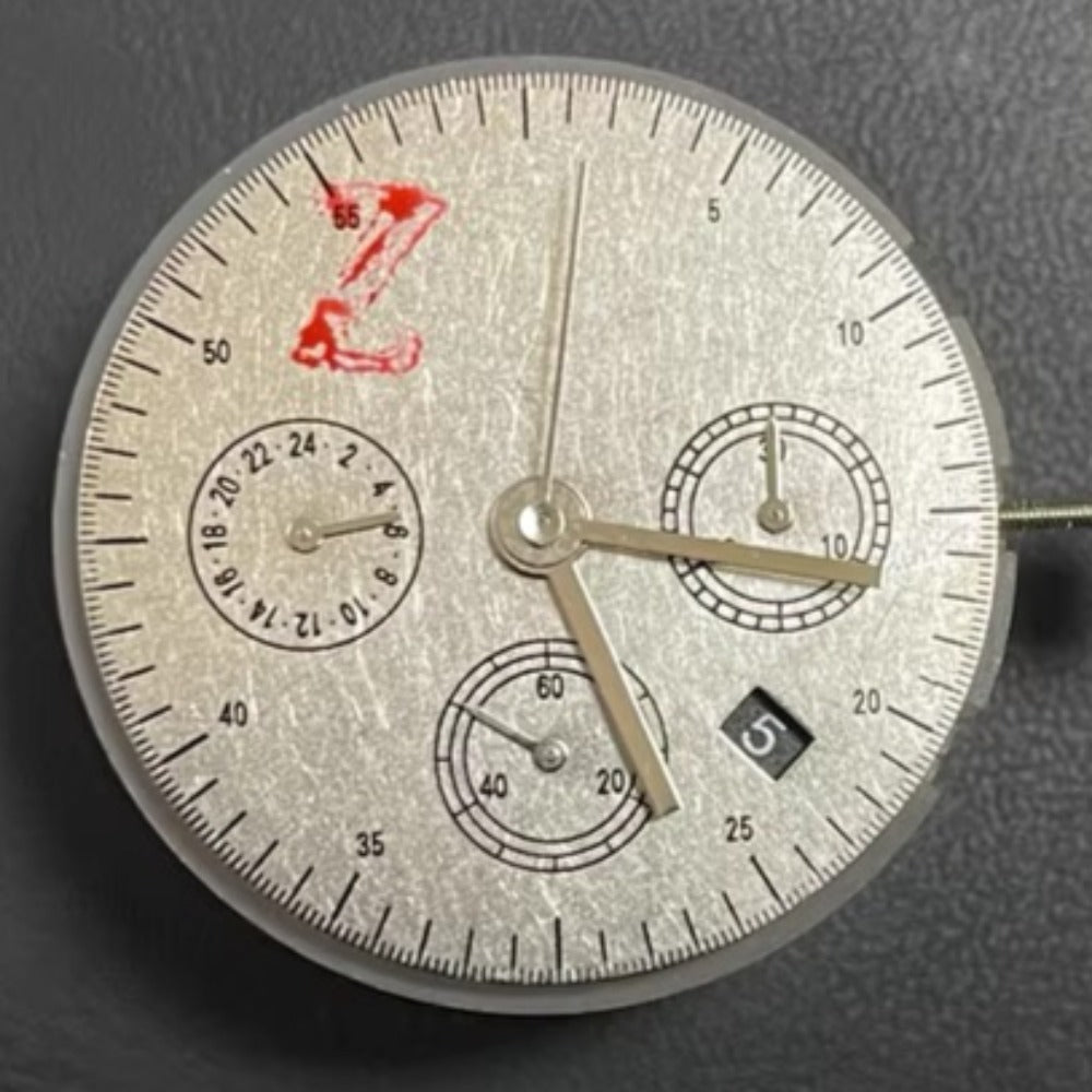 Chinese Dandong 7750 Mechanical Movement SL4611D Black Disk