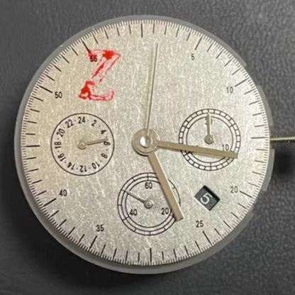 Chinese Dandong 7750 Mechanical Movement SL4611D Black Disk