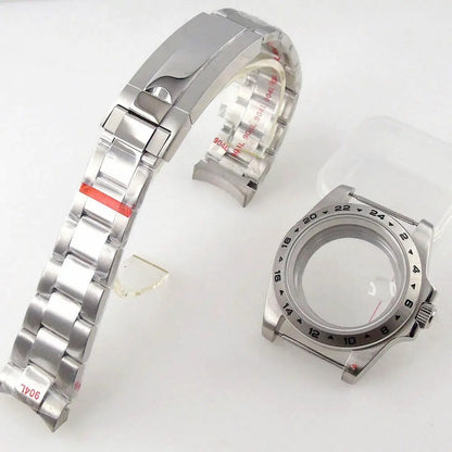 39mm GMT Bezel Sapphire Watch Case Fit NH34/35/36 PT5000 Miyota 8215 2836 2813