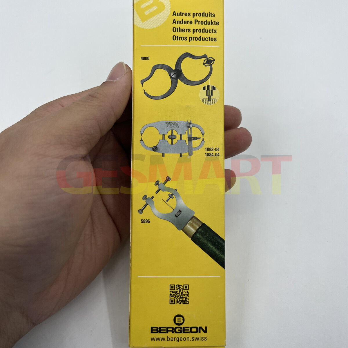 Bergeon 30548 truing caliper for precise watch hand alignment, ensuring accurate adjustments in watch repair.