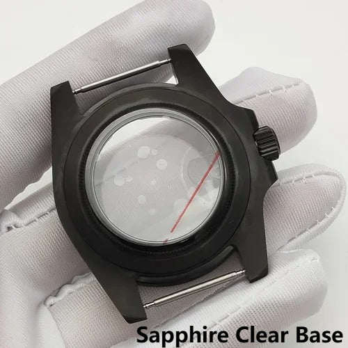 40mm Submariner GMT Sapphire Crystal Watch Case for for NH35/36 8215 8200 2813