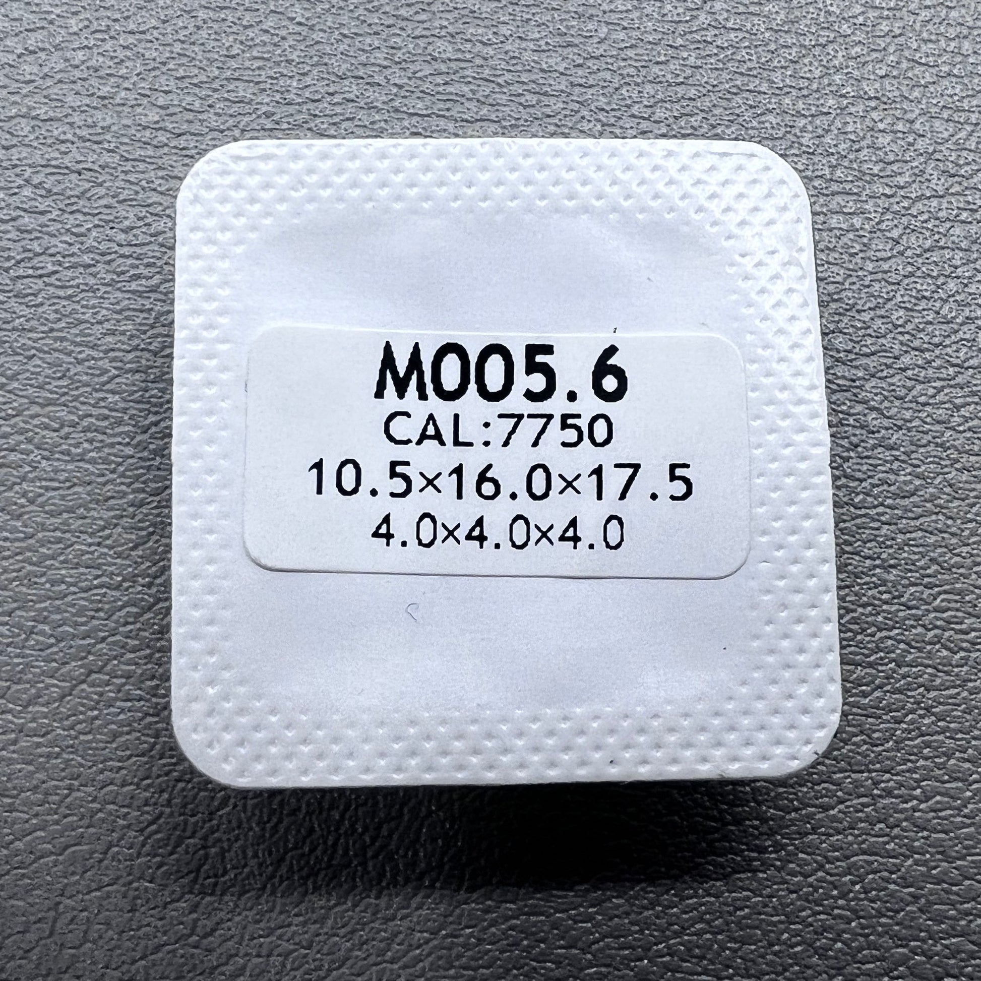 Silver trim watch hands with luminous tips, compatible with ETA Dandong 7750 movement, brand M005.0/M005.1.