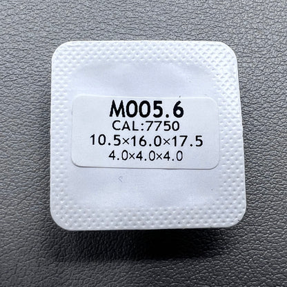 Silver trim watch hands with luminous tips, compatible with ETA Dandong 7750 movement, brand M005.0/M005.1.