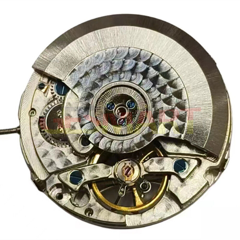 Tianjin Seagull ST25 automatic mechanical movement close-up showing intricate watch components.