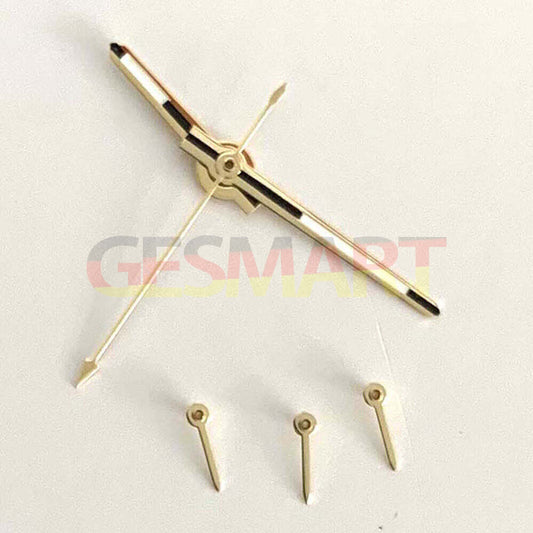 13,5 mm Vintage 6 Zeiger goldener Rand grün leuchtende Uhrzeiger für VK63-Uhrwerk