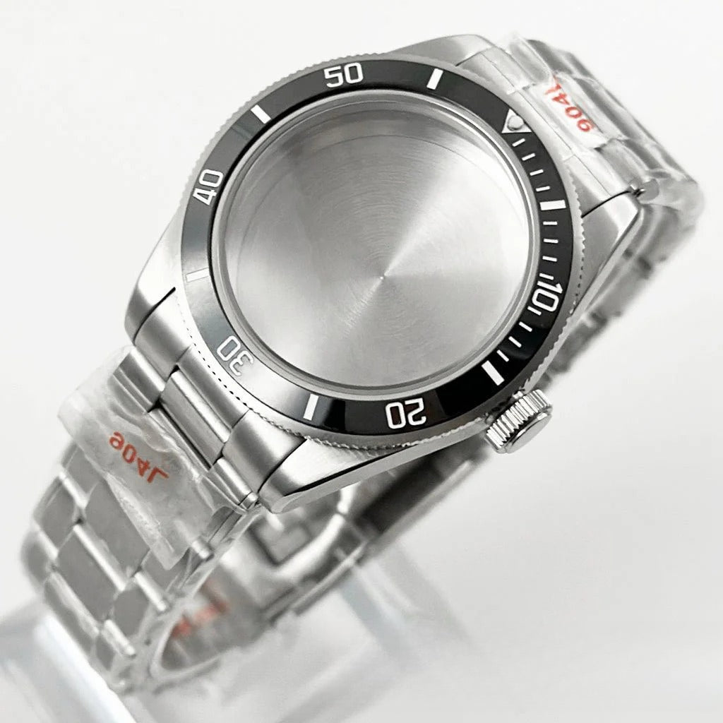39MM Bezel Domed Sapphire Crystal Case for NH34 NH35 NH36 NH38 ETA 2824 PT5000