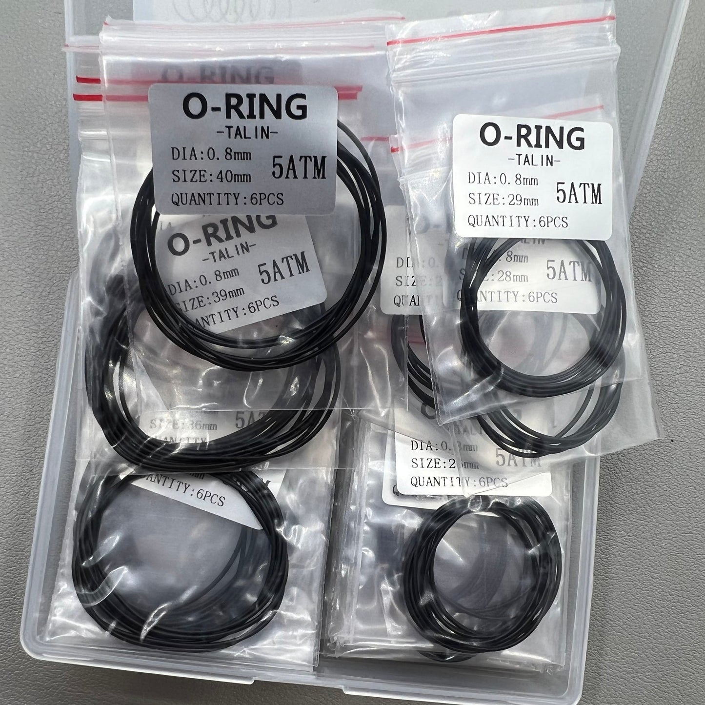 132 Stück 0 8mm Rubber Silikon Uhren Dichtungsring Dichtung Sortiment