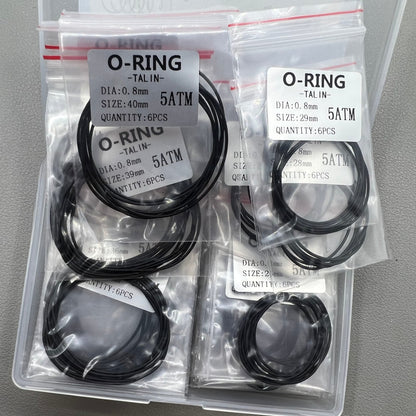 132 Stück 0 8mm Rubber Silikon Uhren Dichtungsring Dichtung Sortiment