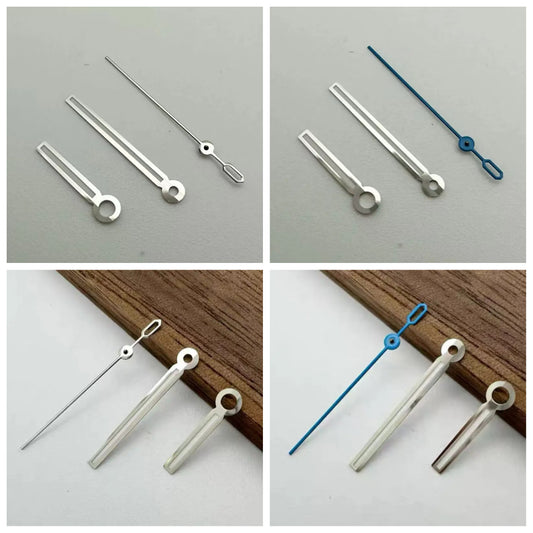 Modified Green Luminous Silver/Blue Watch Hands for NH35/NH36/4R/7S Movement