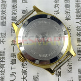 SHANGHAI HAIDA Manual Mechanical Lady Watch Golden Nail Purple Dial Square Case