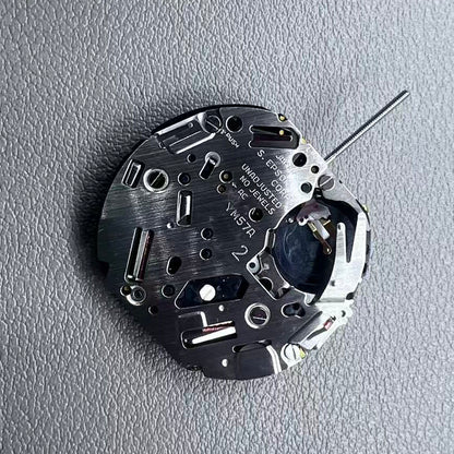 Japan YM57.A watch accessory featuring quartz multifunction movement with small second subdials at 6, 9, and 12 o'clock.